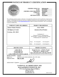 PR CERTIFICATE FL23998 R13 C CAC NI014240-R3