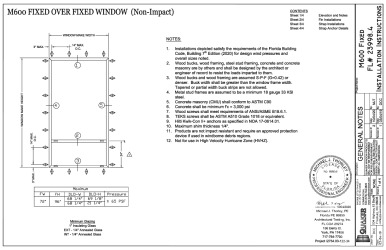 PR Instl Docs FL23998 R9 II M600 Fixed Window FL23998.4 100420 Sealed