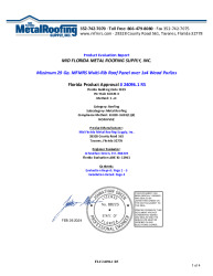 PR Instl Docs FL24096 R5 II 29 Ga. Multi-Rib over 1x4 Wood Purlins