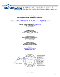 PR Instl Docs FL24096 R5 II 29 Ga. Multi-Rib over Plywood