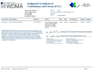 PR CERTIFICATE FL24502 R3 C CAC CLAD DH PIC 69X93 436-H-605 09 ESP019720P