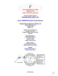PR TECH DOCS FL25616 R2 AE 26 GA. SUNPBR STRUCTURAL ROOF PANEL