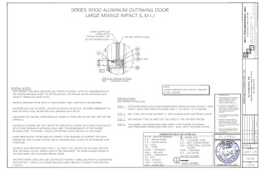 PR Instl Docs FL25943 R2 II ES9000 outswing door lmi and smi FL25943 AD17-20 REV09.05.2023 ss