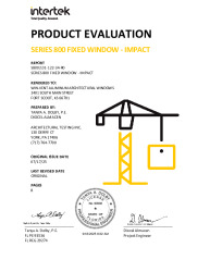 PR TECH DOCS FL26033 R4 AE 800 SERIES FIXED IMPACT