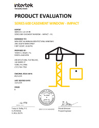 PR TECH DOCS FL26035 R4 AE 600 SERIES CASEMENT IMPACT- R1