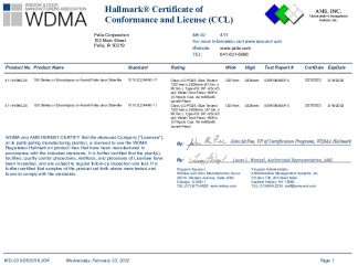 PR CERTIFICATE FL2646 R15 C CAC CCL - 411-H-960.24-25