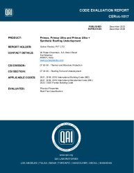 PR TECH DOCS FL26922 R4 AE 03. CERUS-1018REV2A- GULNAR PLASTICS - PRIMUS WEATHER REISTIVE BARRIER - 30122025