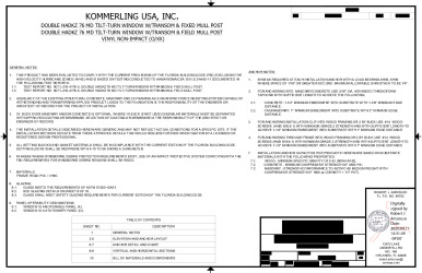 PR Instl Docs FL26935 R5 II NL-0138 Rev0 DOUBLE HADKZ 76 MD TILT-TURN WINDOW ss
