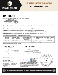 PR Instl Docs FL27150 R3 II 26ga 100FF plywood im
