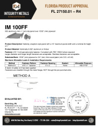 PR Instl Docs FL27150 R4 II 32Al 100FF plywood nonHVHZ