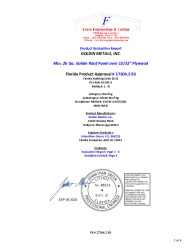 PR Instl Docs FL27204 R3 II 26 Ga. Goldin Panel over Plywood