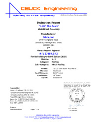 PR TECH DOCS FL27459 R2 AE 02 SLIMSEAM ALUM ONWOODDECK EVALREPORT 
