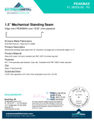 PR Instl Docs FL28059 R3 II 24ga PeakMax sealant plywood