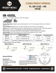 PR INSTL DOCS FL28113 R5 II 26GA 450SL PLYWOOD