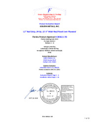 PR Instl Docs FL28362 R3 II 1.5 Nailstrip 24 Ga. over Plywood HVHZ