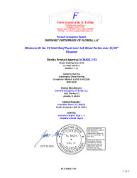 PR Instl Docs FL28402 R3 II 5V Steel Roof Panel over 1x4 Wood Purlins