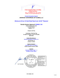PR Instl Docs FL28402 R3 II 5V Steel Roof Panel over Plywood