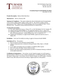 PR TECH DOCS FL28429 R3 AE EVALREPORT-INSTALL-MMSD
