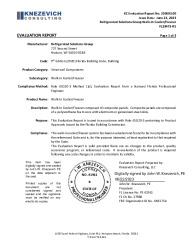 PR TECH DOCS FL28473 R5 AE KC EVALUATION REPORT 230603.00 DSS