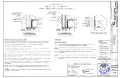 PR Instl Docs FL28879 R6 II 7000 curtain wall LEVEL D and E FL28879 R11.27.2025