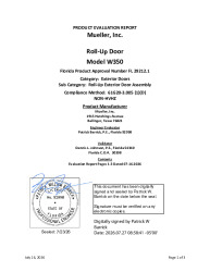 PR TECH DOCS FL29212 R5 AE FL29212.1 EVALUATION REPORT - SEALED