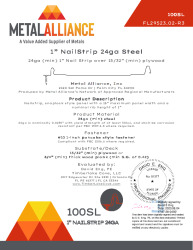 PR TECH DOCS FL29523 R3 AE 24GA 100SL PLYWOOD NONHVHZ