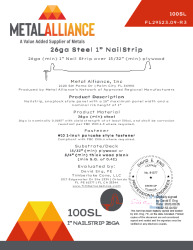 PR TECH DOCS FL29523 R3 AE 26GA 100SL PLYWOOD IM