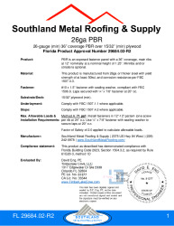 PR Instl Docs FL29684 R2 II 26ga PBR plywood