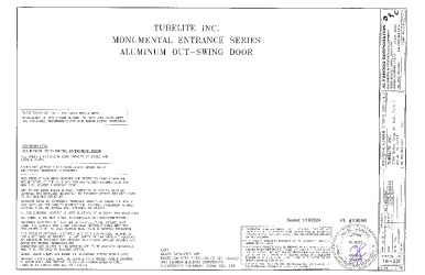 PR Instl Docs FL29696 R5 II SS - Monumental OS Door (LMI)-DWG 19-33F 2023