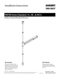 PR INSTL DOCS FL2998 R17 II A8307 SAR PE8700 12-PE8700 HC-PE8700 INSTR LO