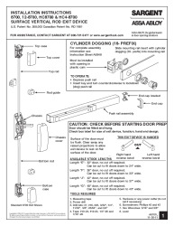 PR INSTL DOCS FL2998 R17 II FL2998 R9 - A6701L - HC8700, HC4-8700 EXITS