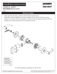 PR INSTL DOCS FL2998 R20 II A8351 SAR 10XG70-71 INSTALLATION INSTRUCTIONS