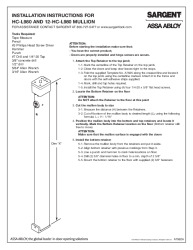 PR INSTL DOCS FL2998 R20 II FL2998 R9 - A7962A - HC-L980 MULLIONS