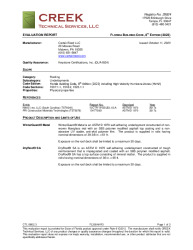 PR INSTL DOCS FL30046 R3 II CTL19002.3 2023 FBC EVAL UNDERLAYMENTS FINAL