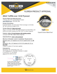 PR INSTL DOCS FL30343 R4 II 29GA TUFFRIB PLYWOOD