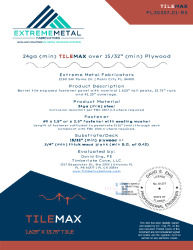 PR Instl Docs FL30357 R5 II 24ga TileMax plywood