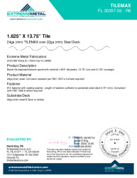 PR Instl Docs FL30357 R6 II 24ga TileMax BDeck
