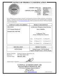 PR CERTIFICATE FL30441 R6 C CAC NI013657.02-R4