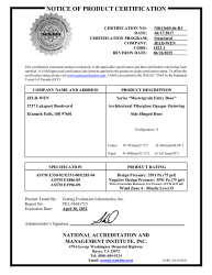 PR CERTIFICATE FL30443 R5 C CAC NI013685.06-R3
