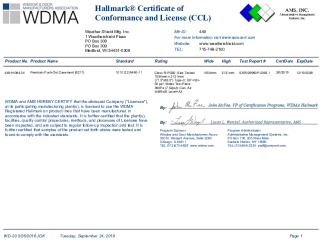 PR CERTIFICATE FL30452 R3 C CAC 449-H-084.04 8217 PREM PUSH OUT CASEMENT