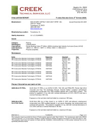 PR TECH DOCS FL30520 R5 AE MSA19001.5 2023 FBC EVAL QUIK-STICK FINAL