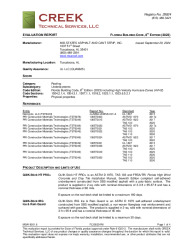 PR TECH DOCS FL30520 R6 AE MSA19001.6 2023 FBC EVAL QUIK-STICK FINAL