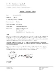 PR TECH DOCS FL30540 R2 AE 2023 GULF COAST EVALUATION REPORT