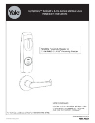 PR INSTL DOCS FL3063 R14 II S8800FLXSYMTRIMMORTISELOCKS