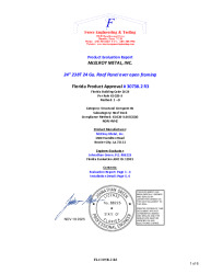 PR Instl Docs FL30738 R3 II 24in 238T 24 Ga. Structural Roof Panel