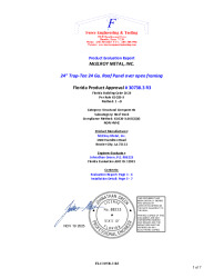 PR Instl Docs FL30738 R3 II 24in Trap Tee 24 Ga. Structural Roof Panel