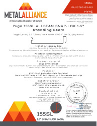 PR TECH DOCS FL30780 R3 AE 26GA 155SL PLYWOOD