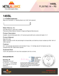 PR Instl Docs FL30780 R5 II 26ga 145SL plywood im
