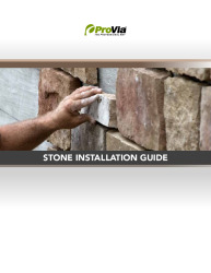 PR INSTL DOCS FL30850 R1 II PROVIA STONE INSTALLATION GUIDE