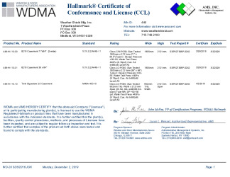 PR CERTIFICATE FL30918 R2 C CAC 449-H-110.00, .01, .10 SIGNATURE TWIN CASEMENT